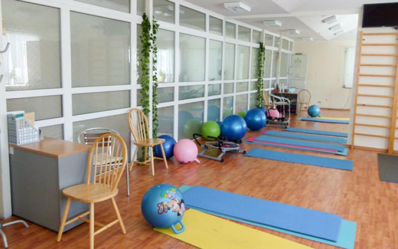 Зал для фитнеса в санатории Вилла Арнест в Кисловодске